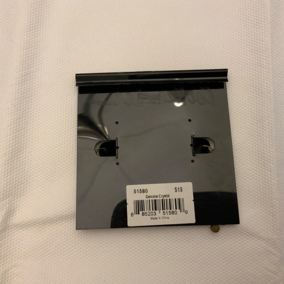 S8/ NWT 19” Cookie Lee Necklace & Earring Set 8 - Bronze chain with crystals - Picture 4 of 4